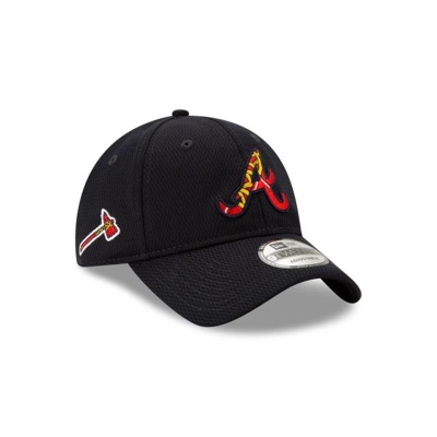 Blue Atlanta Braves Hat - New Era MLB Batting Practice 9TWENTY Adjustable Caps USA0396528